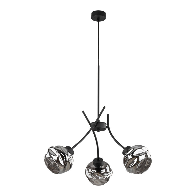 Jamie 3 - Light Stainless Steel Cluster Pendant