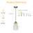 1-Light Glass Modern Pendant Light(Set Of 2)-1344803237