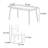 The dining table is simple and thickened