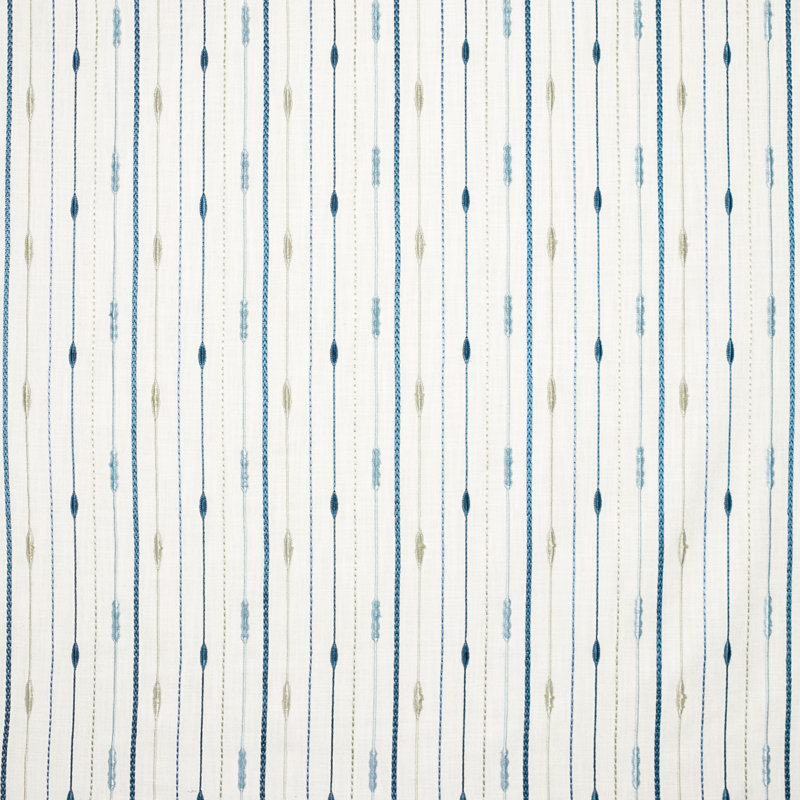 Kravet Basics - 35811-1611, White/Blue/Beige