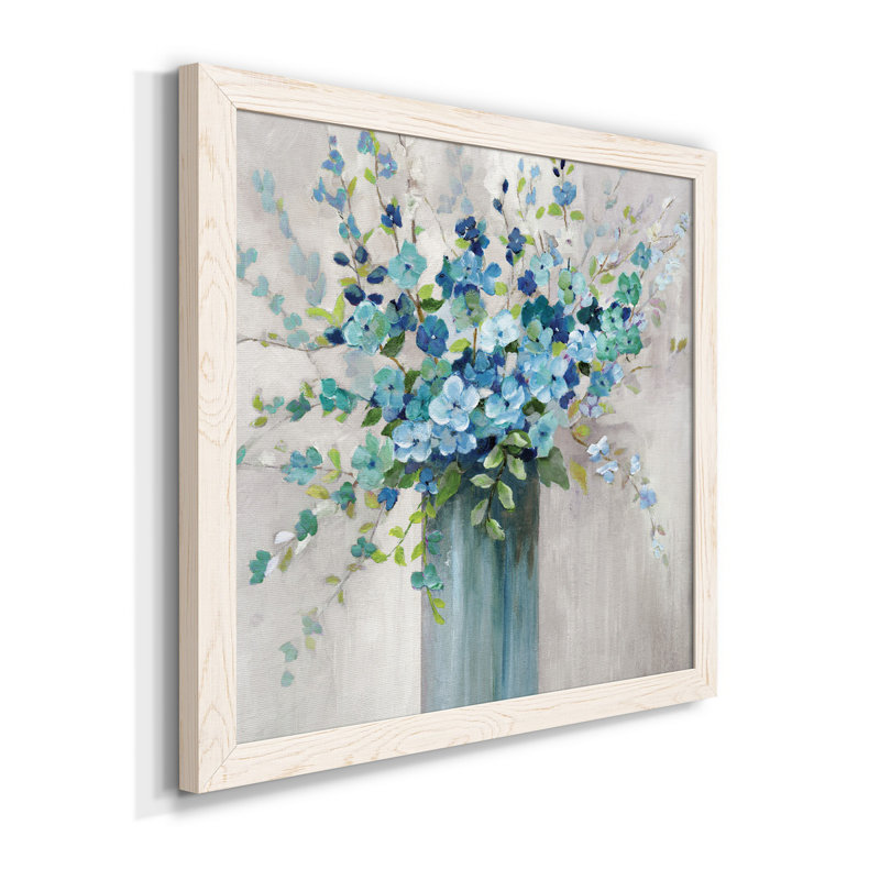 «Sea Isle Wildflowers» par J Paul, reproduction d'art sur papier encadrée, Cadre blanc, H 27,5 po x l 27,5 po x P 1,5 po