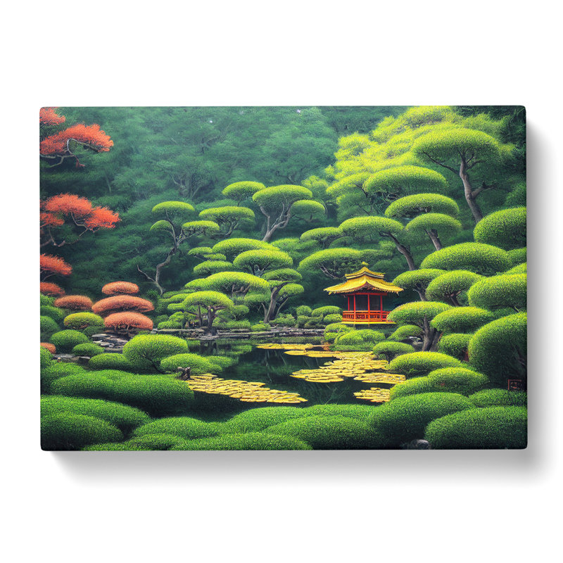 Japanese Garden Vol.3 - Wrapped Canvas, 40cm H x 60cm W x 3cm D