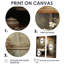 «Bathroom Rustic Charm», ensemble de 2 impressions sur toile, ensemble d'humour beige-874712108-874712107-874712106