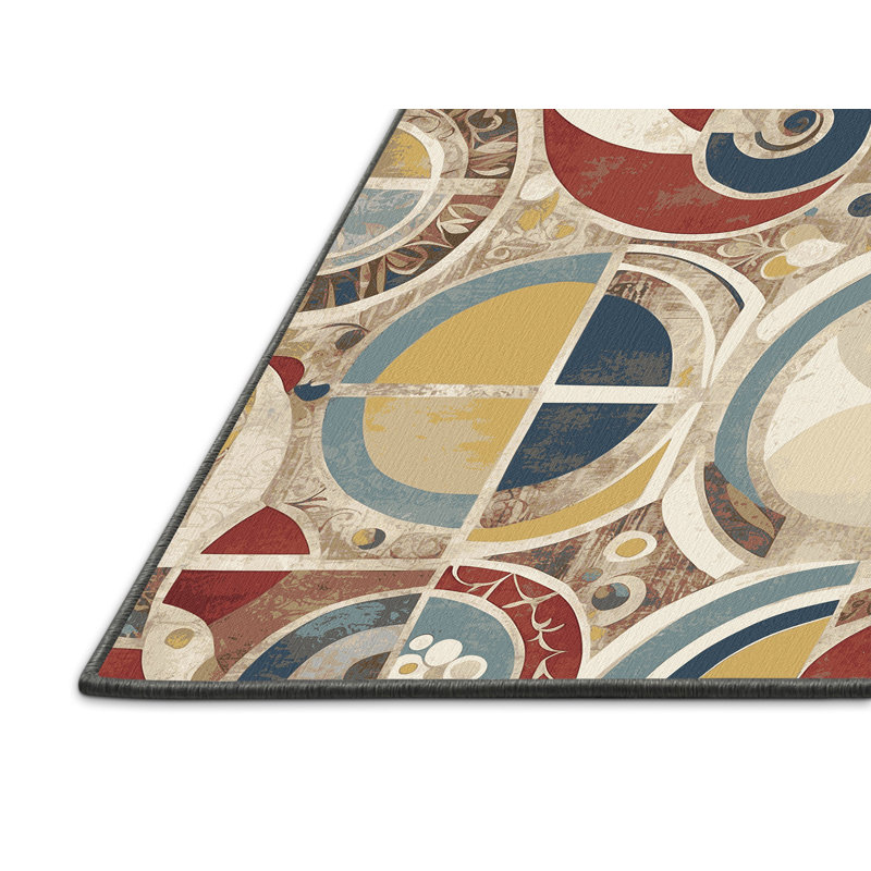 Lively Spin Rug, Round 8'