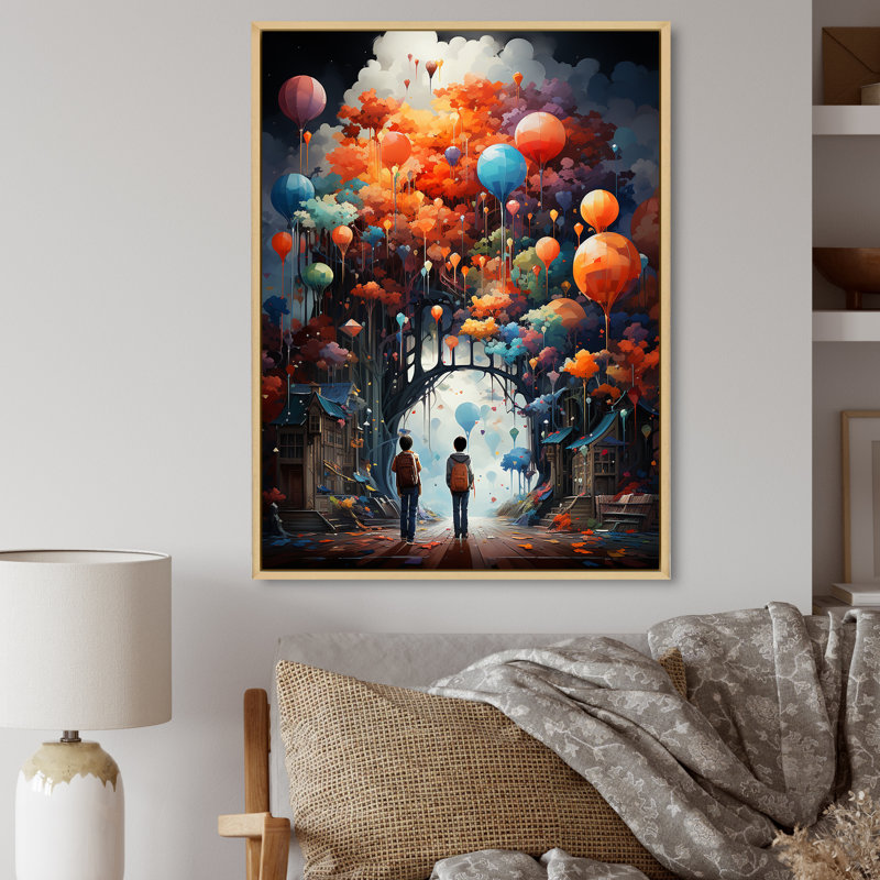 Écoles, garçons, savoir infini - paysages urbains, impressions d'art mural, H 32 po x l 16 po x P 1 po