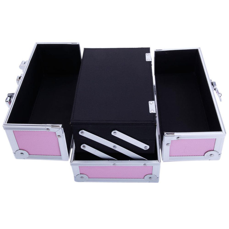 Hackler Aluminum Makeup Organizer, Pink