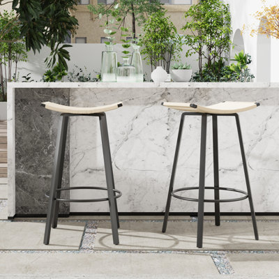 Tabourets de bar à hauteur de comptoir (ensemble de 2)