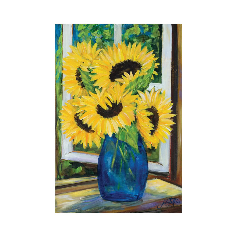 Tournesols, H 12 po x l 8 po x P 0,75 po