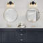 Luminaire de meuble-lavabo avec abat-jour en verre transparent, applique murale de salle de bain 2 lumières pour miroir, cuisine et escalier, design industriel moderne, base à douille E26-1494692875