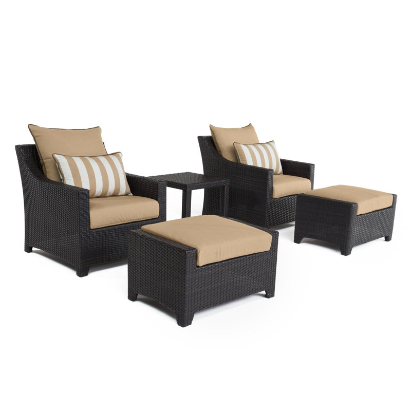 Deco Outdoor 20 - Piece Conversation Set, Canvas Heather Beige Sunbrella® Canvas