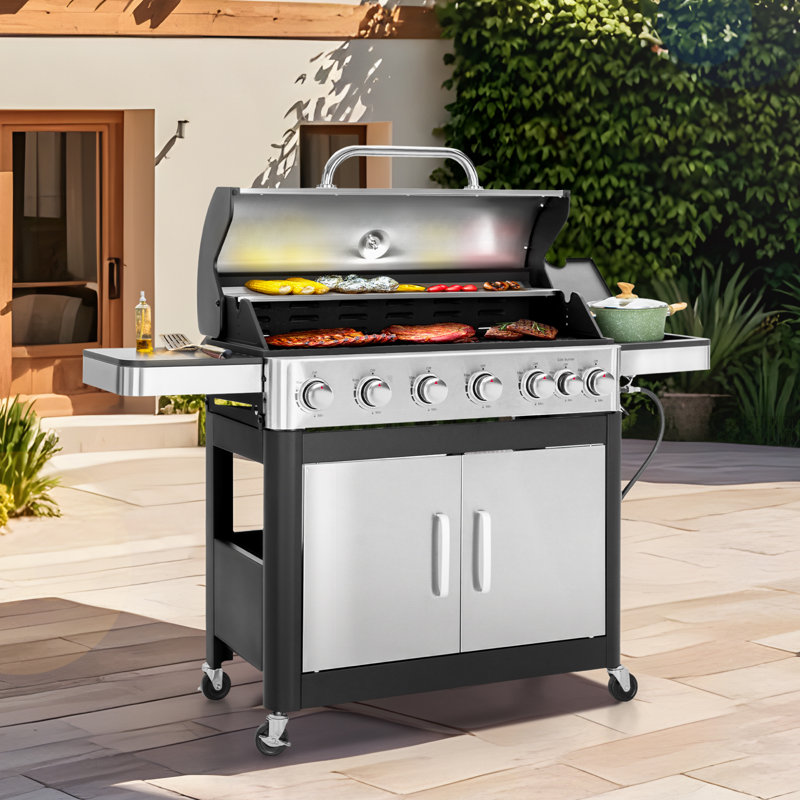 Barbecue au propane liquide à 7 brûleurs