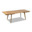 Table de salle à manger à rallonge en bois de chêne massif 59-90,5 "Hawley-1497544131-1497544130