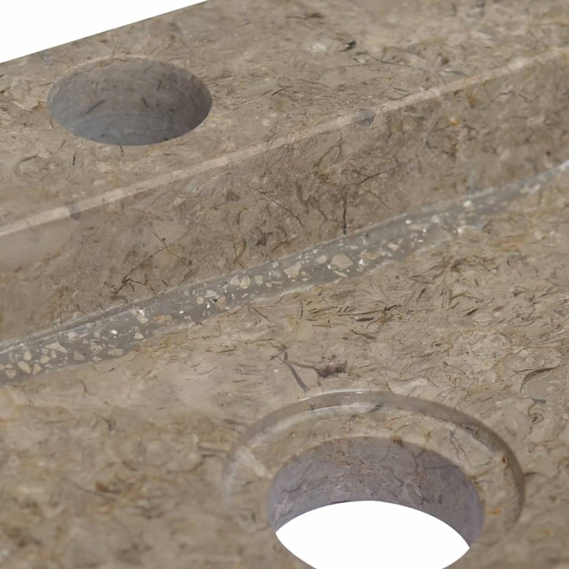 vidaXL Wall-mounted Sink 15"x9.4"x2.6" Marble, Gray