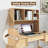Tabletop Bookcase, Wooden Tabletop Bookcase With 4 Compartments And Open Back Compartment-996716365