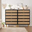 Rattan 5 Drawer Dresser-621308730