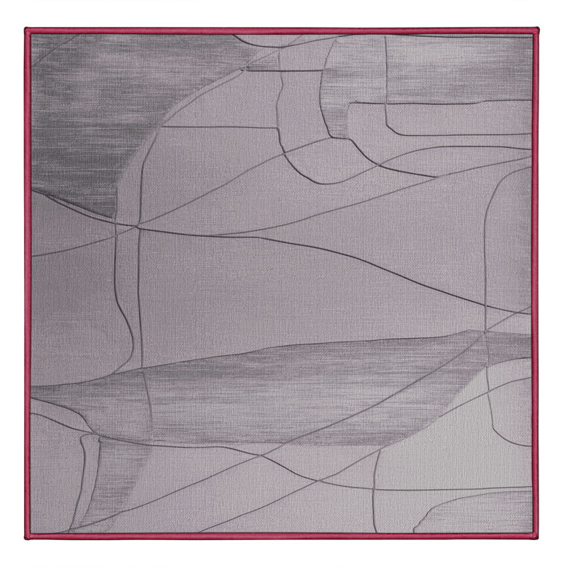 Tapis beige lavable à la machine, Carré 6 pi