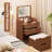 Compact 3-in-1 Makeup Vanity with Flip Top Mirror, Visible Glass Top and 3 Drawers, Vanity Desk for Bedroom-1279181149