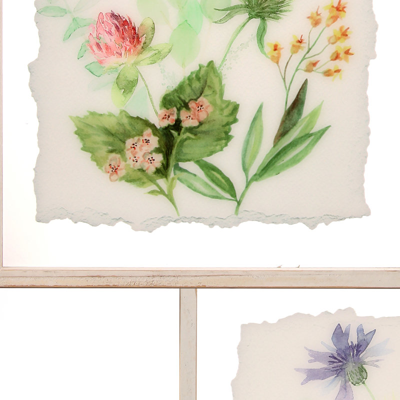 Traditional Plants & Flowers Wall Decor on Acrylic