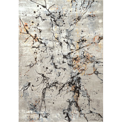 Tapis gris Mariela