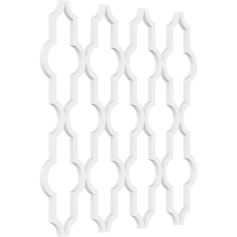 Medium Gray PVC Decorative Fretwork Wall Panels