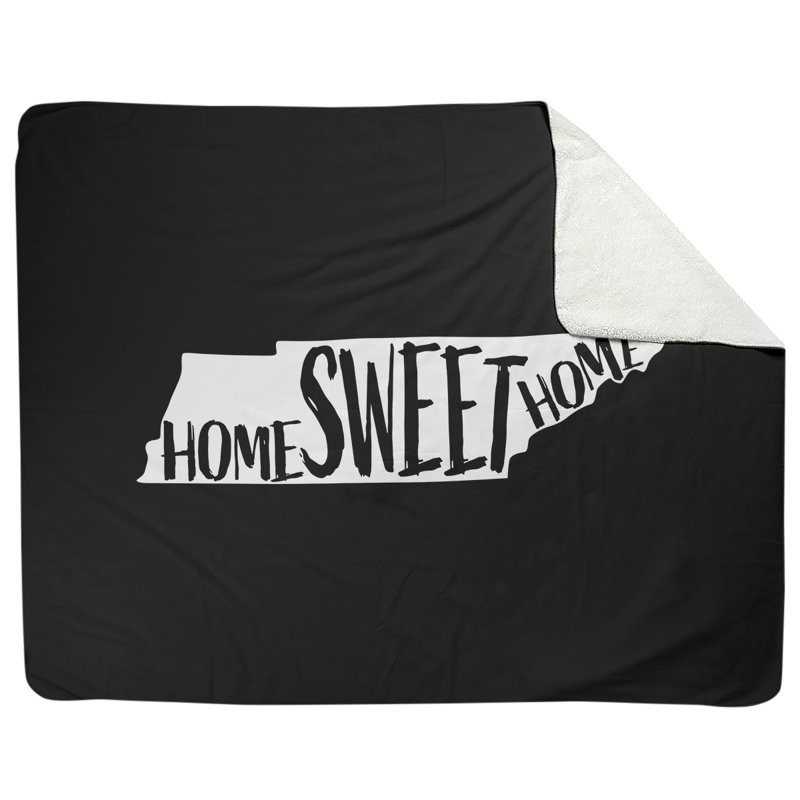 Jeté en polaires pour tennessee home, l 52,5 po x L 62,5 po, Noir
