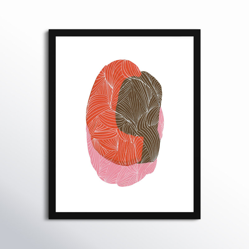Bodhi 1 Painting by Andrea Stokes, Black Framed, 38" H x 30" W