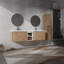 Meuble-lavabo mural avec lavabo et armoire latérale, 2 armoires combinées-1315816417
