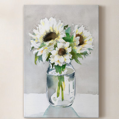 Tournesol II - peinture sur toile tendue