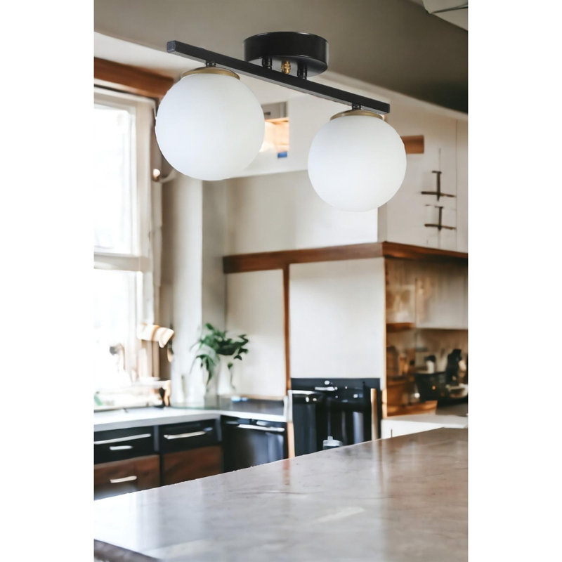 Chandle Chandelier, White/Black