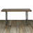 Solid Wood Top Metal Base Dining Table-18108036-18108035