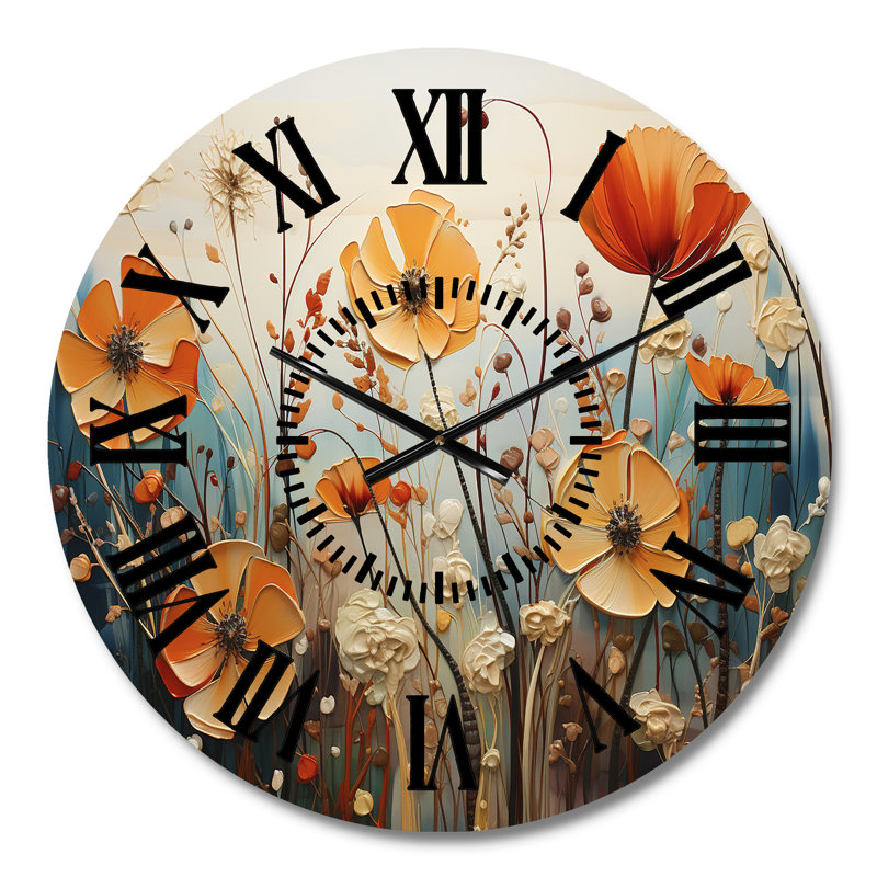 Horloge murale Orange, Médium