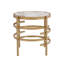 Table d'appoint, petite table de bout en pierre frittée Pandora, l 20,67 po x P 20,67 po x H 21,65 po-288598805
