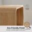 Table de chevet de 60 cm de large avec station de recharge, 2 tiroirs et tablette ouverte, chêne-2075042995