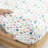 4 Pcs Queen Cotton Flannel Printed Sheet , White Holiday Trees Pattern, , Warm, Machine Washable, Fitted Covers 14" Mattress, And , Includes All Sheets