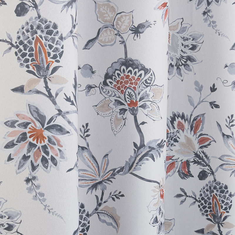 Correlly Room Darkening Curtain Panel Pair, Orange