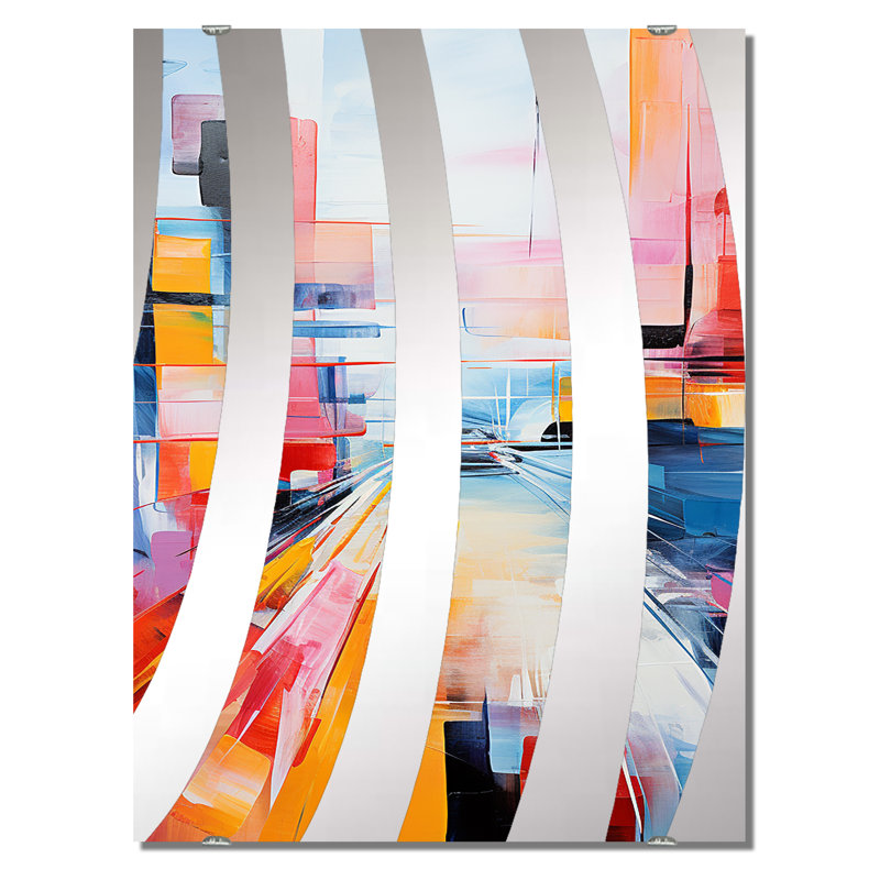 Miroir mural Chiem - Abstract Collages MIR135833, 40 po x 30 po