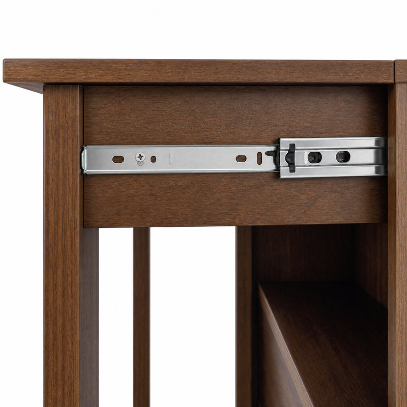 Bureau convertible 31,5 pouces avec tiroirs et rangement ouvert pour petits espaces