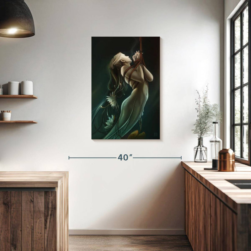 Kelan The Catch Mermaid, 36" H x 24" W