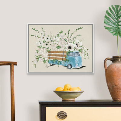 " VW Bus White " Painting Print