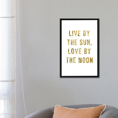 «Live by Gold», impression sur toile