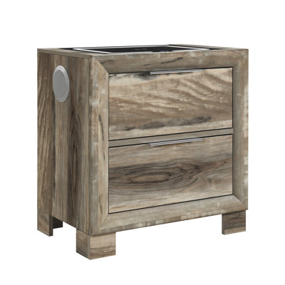 Callie Brown Nightstand With Speaker And Wc Platform