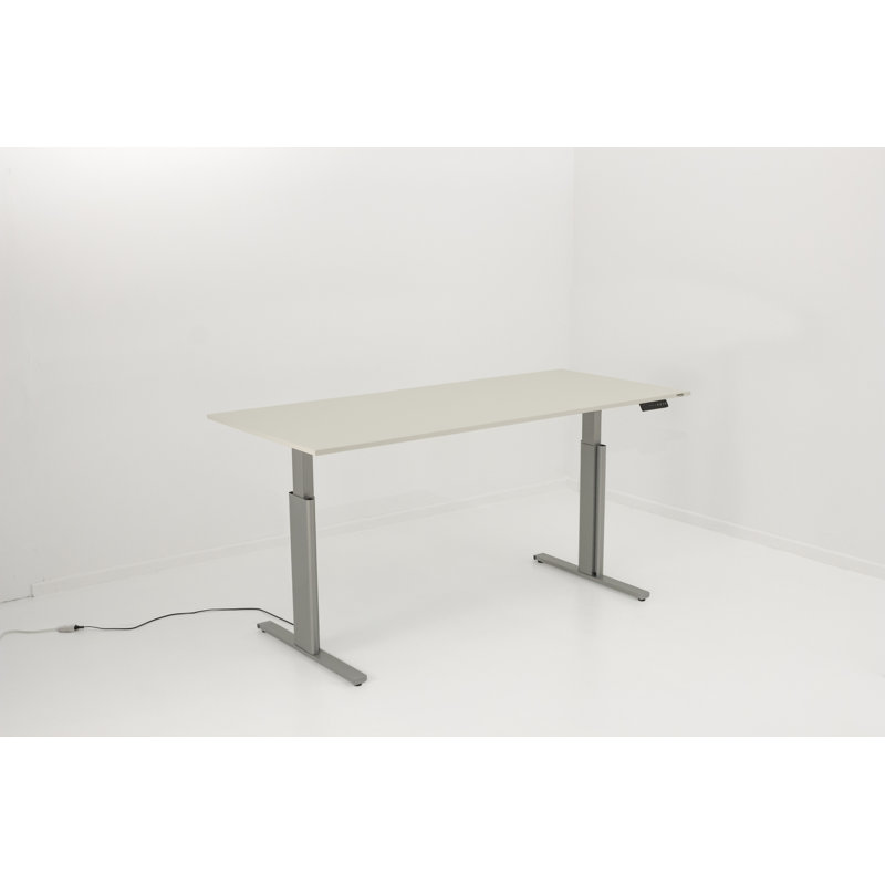 Thaler Adjustable Standing Desk, White, 120cm H x 100cm W x 60cm D
