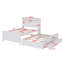 Platform Bed With Storage LED Headboard, Trundle Bed And 3 Drawers-421218271
