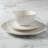 Martha Stewart Faux Bois 12 Piece Stoneware Dinnerware Set In White