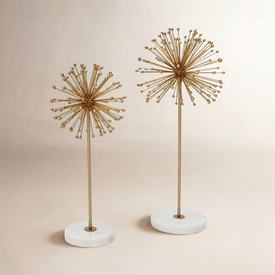 Set Of 2 Spindles Sculpture