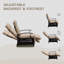 Chaise de patio inclinable avec coussins-528985590