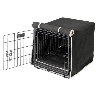 Luxury Fabric Pet Crate Cover