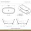 Toulouse 71.13" Freestanding Soaking Bathtub-45225355