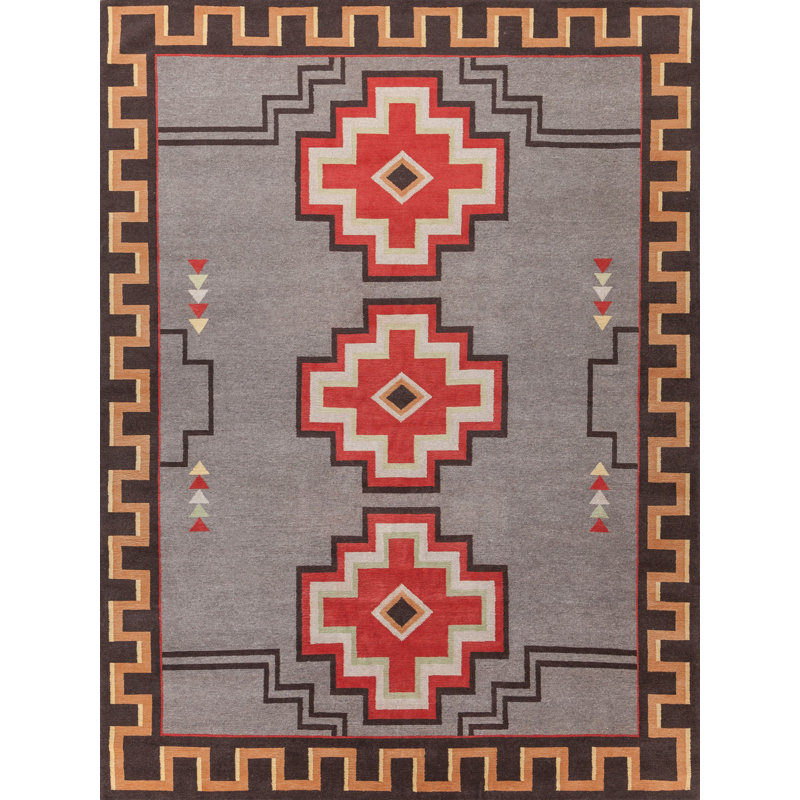 Mesa Wool Southwestern Area Rug, Rectangle 10' x 14'