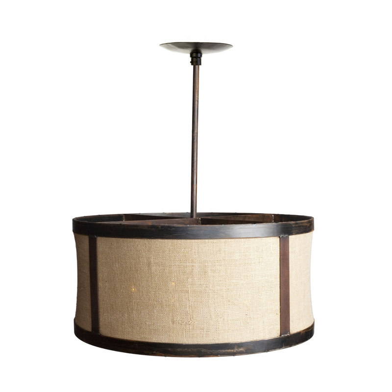 5 - Light Dimmable Drum Chandelier